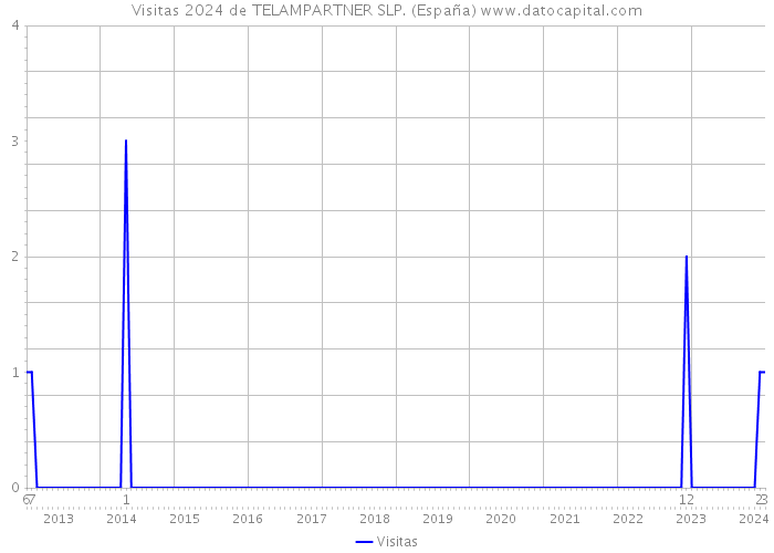 Visitas 2024 de TELAMPARTNER SLP. (España) 
