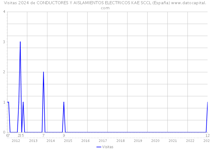 Visitas 2024 de CONDUCTORES Y AISLAMIENTOS ELECTRICOS KAE SCCL (España) 
