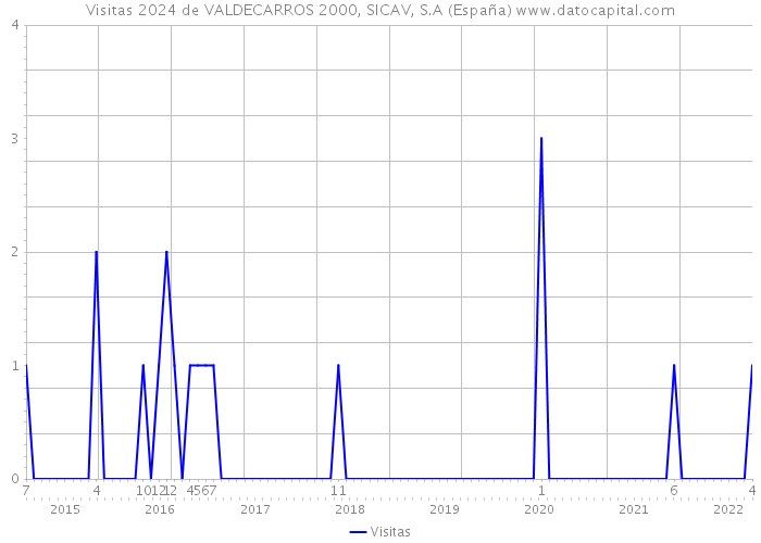Visitas 2024 de VALDECARROS 2000, SICAV, S.A (España) 