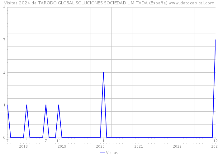 Visitas 2024 de TARODO GLOBAL SOLUCIONES SOCIEDAD LIMITADA (España) 