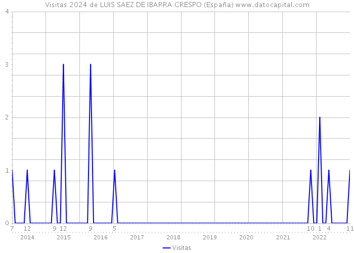 Visitas 2024 de LUIS SAEZ DE IBARRA CRESPO (España) 
