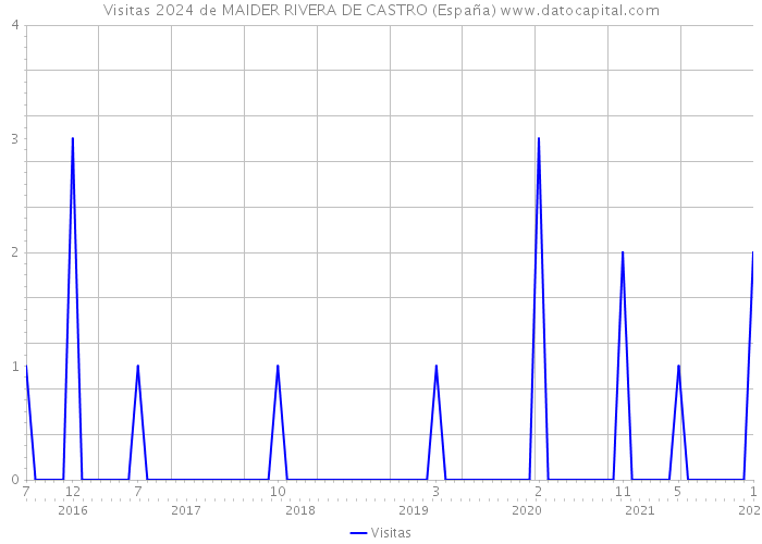 Visitas 2024 de MAIDER RIVERA DE CASTRO (España) 