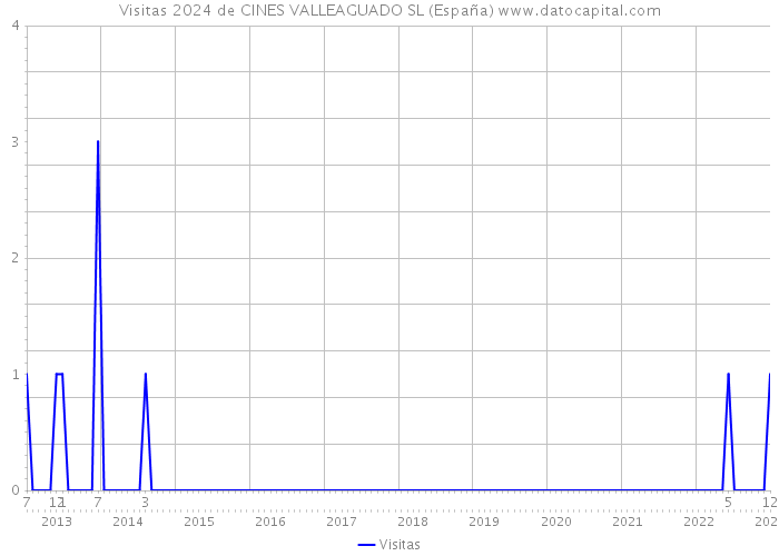 Visitas 2024 de CINES VALLEAGUADO SL (España) 