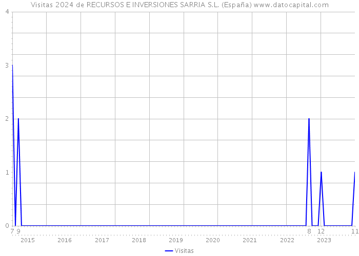 Visitas 2024 de RECURSOS E INVERSIONES SARRIA S.L. (España) 