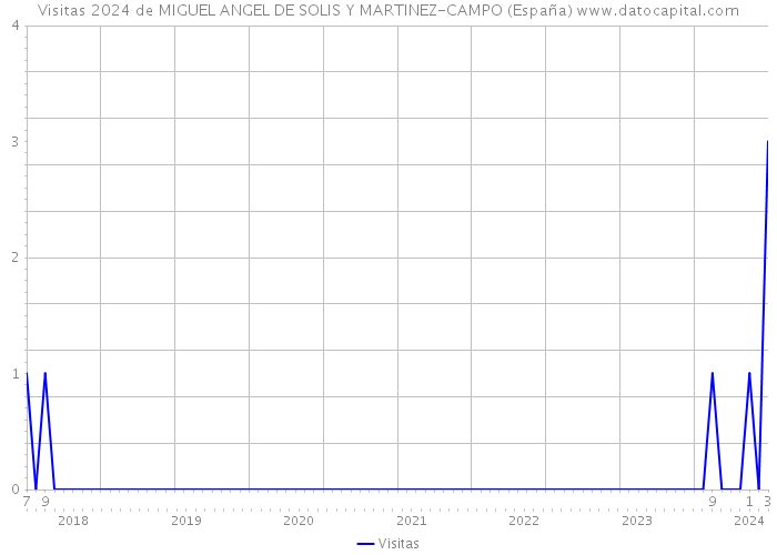 Visitas 2024 de MIGUEL ANGEL DE SOLIS Y MARTINEZ-CAMPO (España) 