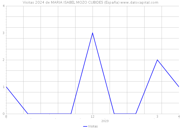 Visitas 2024 de MARIA ISABEL MOZO CUBIDES (España) 
