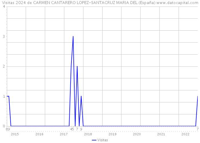 Visitas 2024 de CARMEN CANTARERO LOPEZ-SANTACRUZ MARIA DEL (España) 
