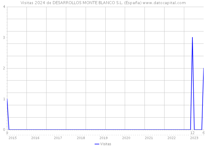 Visitas 2024 de DESARROLLOS MONTE BLANCO S.L. (España) 