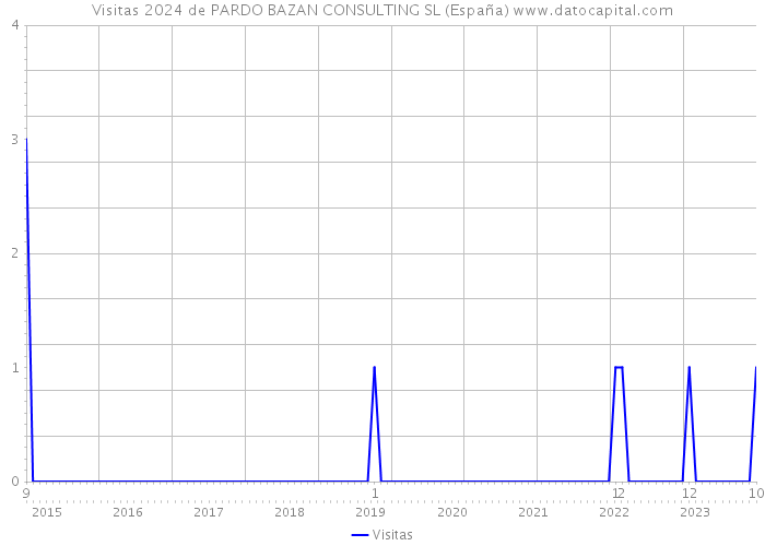 Visitas 2024 de PARDO BAZAN CONSULTING SL (España) 