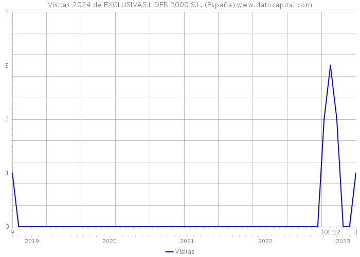 Visitas 2024 de EXCLUSIVAS LIDER 2000 S.L. (España) 