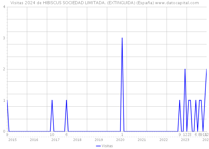 Visitas 2024 de HIBISCUS SOCIEDAD LIMITADA. (EXTINGUIDA) (España) 