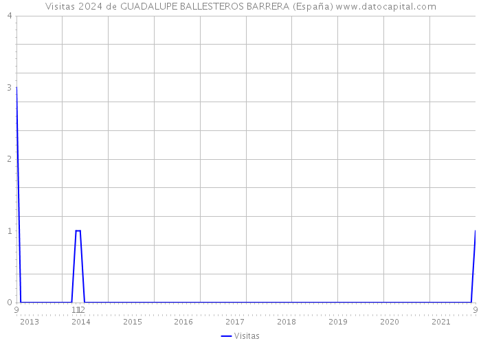 Visitas 2024 de GUADALUPE BALLESTEROS BARRERA (España) 