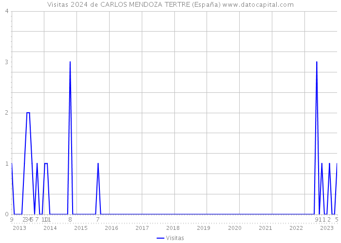 Visitas 2024 de CARLOS MENDOZA TERTRE (España) 