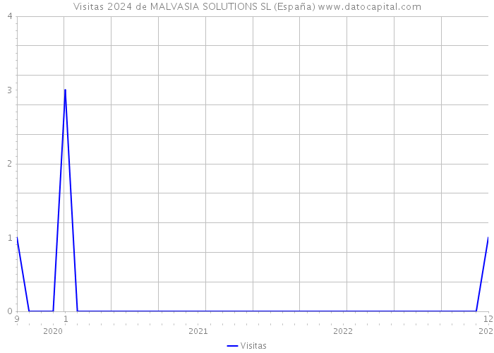 Visitas 2024 de MALVASIA SOLUTIONS SL (España) 