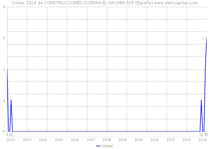 Visitas 2024 de CONSTRUCCIONES GUZMAN EL HACHMI SCP (España) 