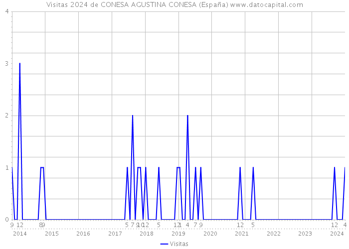 Visitas 2024 de CONESA AGUSTINA CONESA (España) 
