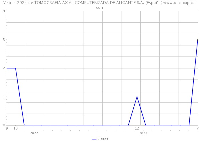 Visitas 2024 de TOMOGRAFIA AXIAL COMPUTERIZADA DE ALICANTE S.A. (España) 