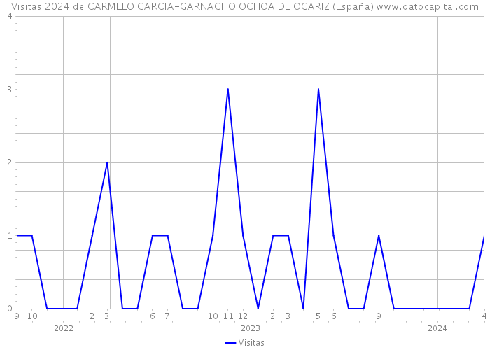Visitas 2024 de CARMELO GARCIA-GARNACHO OCHOA DE OCARIZ (España) 