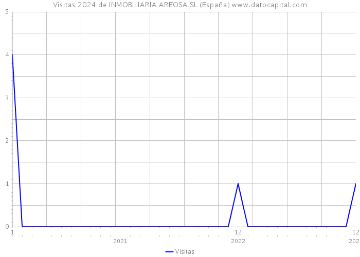 Visitas 2024 de INMOBILIARIA AREOSA SL (España) 