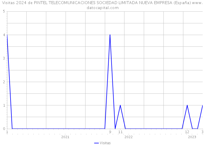 Visitas 2024 de PINTEL TELECOMUNICACIONES SOCIEDAD LIMITADA NUEVA EMPRESA (España) 