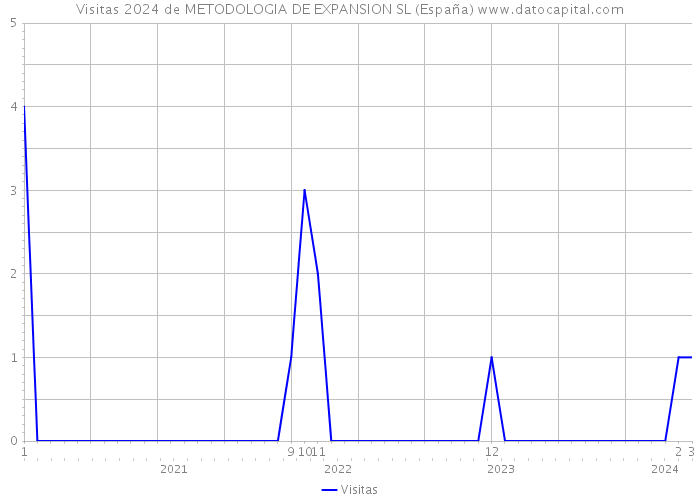 Visitas 2024 de METODOLOGIA DE EXPANSION SL (España) 