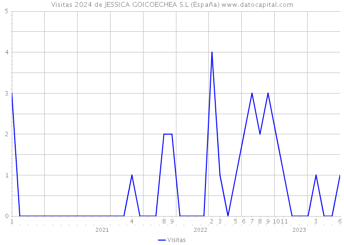 Visitas 2024 de JESSICA GOICOECHEA S.L (España) 
