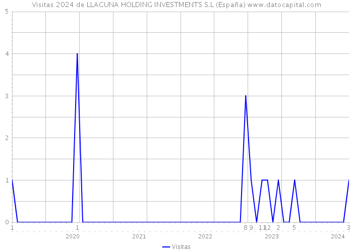 Visitas 2024 de LLACUNA HOLDING INVESTMENTS S.L (España) 