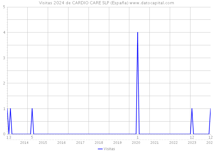 Visitas 2024 de CARDIO CARE SLP (España) 