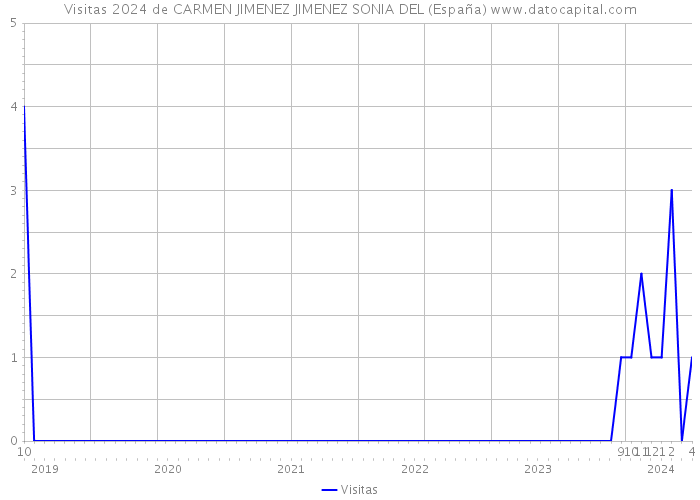 Visitas 2024 de CARMEN JIMENEZ JIMENEZ SONIA DEL (España) 