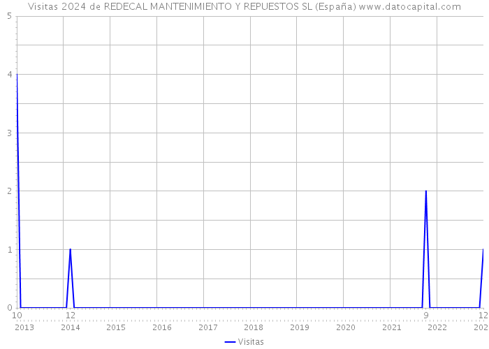 Visitas 2024 de REDECAL MANTENIMIENTO Y REPUESTOS SL (España) 
