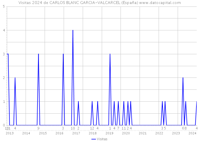 Visitas 2024 de CARLOS BLANC GARCIA-VALCARCEL (España) 