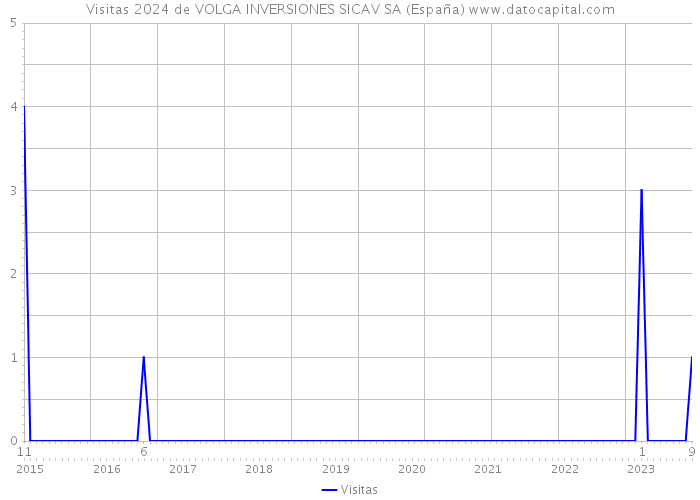 Visitas 2024 de VOLGA INVERSIONES SICAV SA (España) 