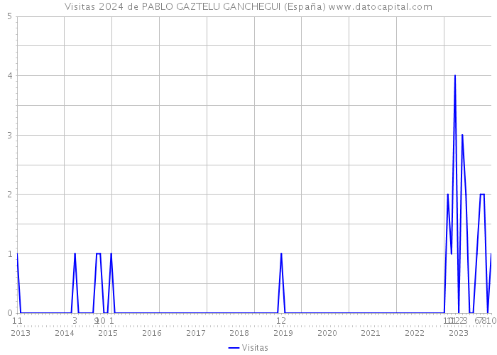 Visitas 2024 de PABLO GAZTELU GANCHEGUI (España) 