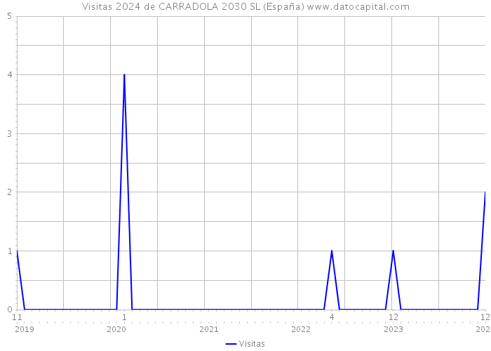 Visitas 2024 de CARRADOLA 2030 SL (España) 