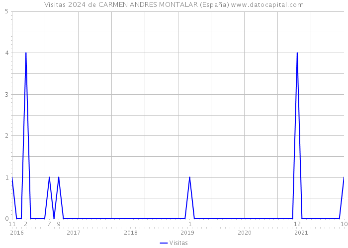 Visitas 2024 de CARMEN ANDRES MONTALAR (España) 