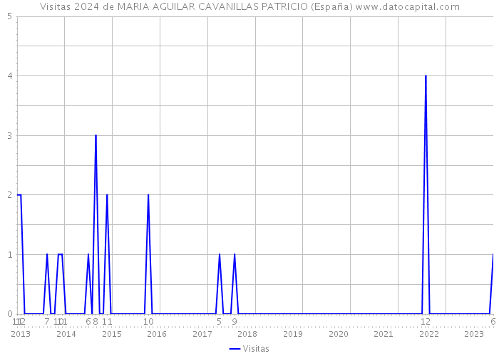 Visitas 2024 de MARIA AGUILAR CAVANILLAS PATRICIO (España) 