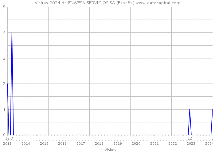 Visitas 2024 de ENWESA SERVICIOS SA (España) 
