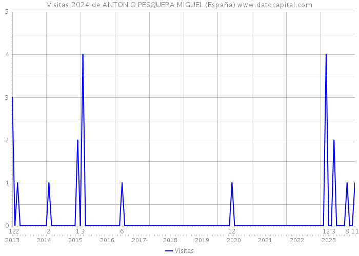 Visitas 2024 de ANTONIO PESQUERA MIGUEL (España) 