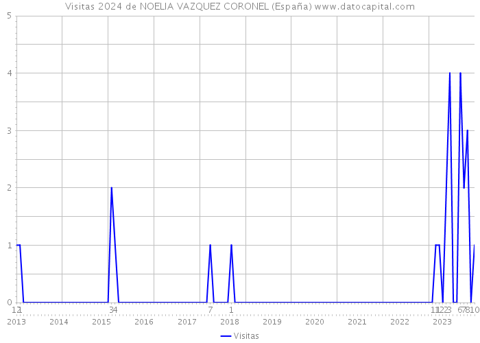 Visitas 2024 de NOELIA VAZQUEZ CORONEL (España) 