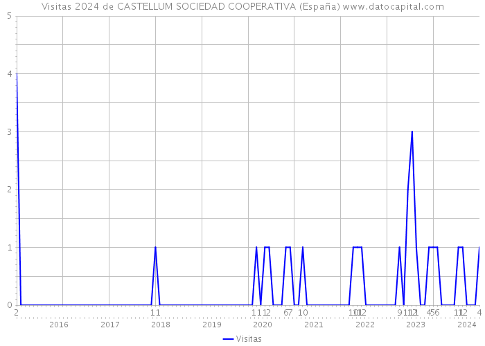 Visitas 2024 de CASTELLUM SOCIEDAD COOPERATIVA (España) 