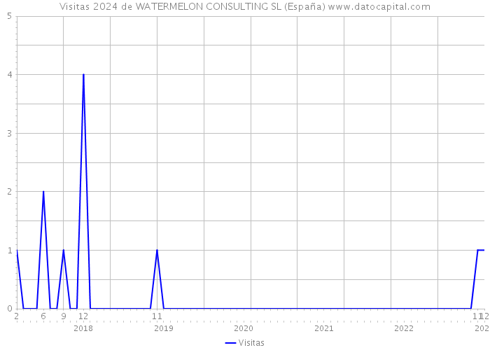 Visitas 2024 de WATERMELON CONSULTING SL (España) 