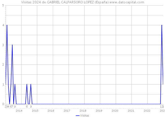 Visitas 2024 de GABRIEL CALPARSORO LOPEZ (España) 