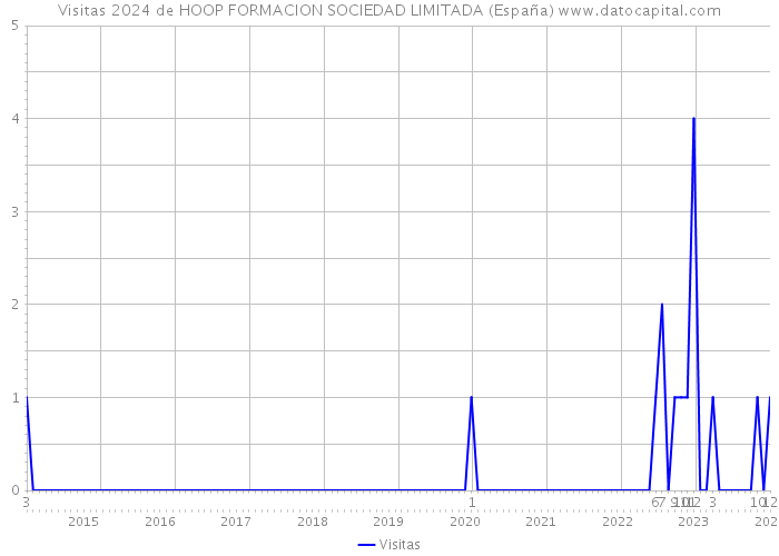 Visitas 2024 de HOOP FORMACION SOCIEDAD LIMITADA (España) 