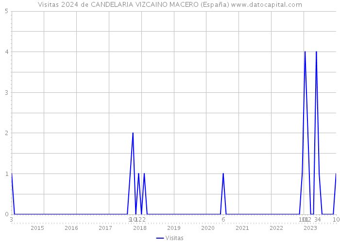 Visitas 2024 de CANDELARIA VIZCAINO MACERO (España) 
