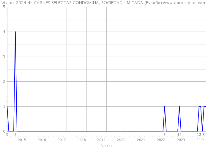 Visitas 2024 de CARNES SELECTAS CONDOMINA, SOCIEDAD LIMITADA (España) 