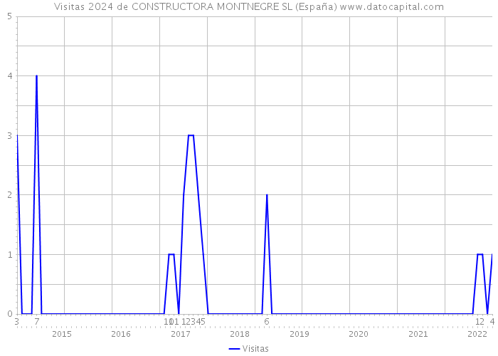 Visitas 2024 de CONSTRUCTORA MONTNEGRE SL (España) 