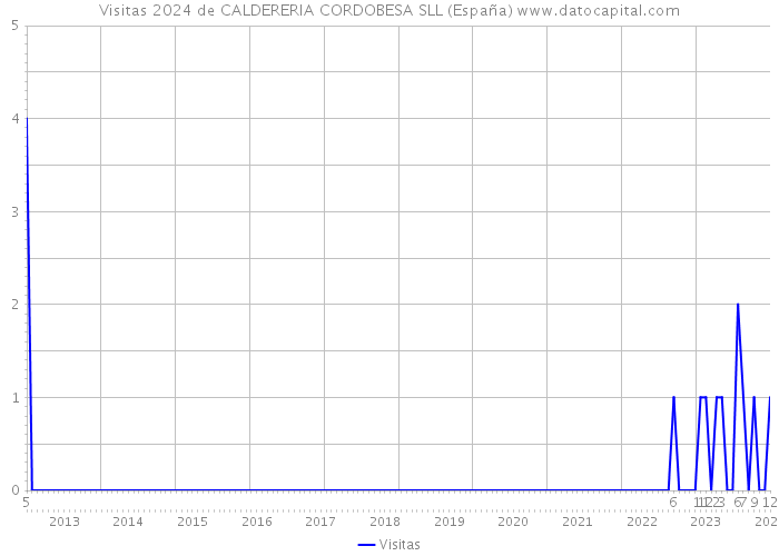 Visitas 2024 de CALDERERIA CORDOBESA SLL (España) 