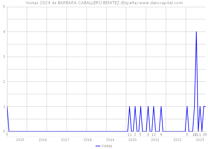 Visitas 2024 de BARBARA CABALLERO BENITEZ (España) 