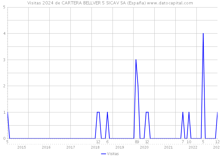 Visitas 2024 de CARTERA BELLVER 5 SICAV SA (España) 