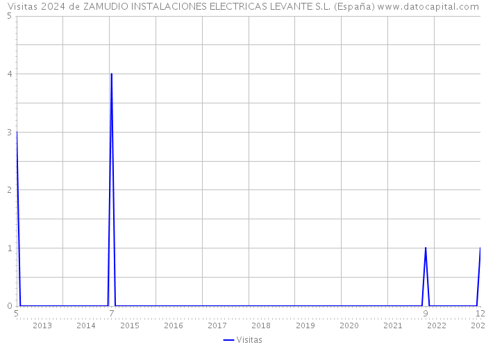 Visitas 2024 de ZAMUDIO INSTALACIONES ELECTRICAS LEVANTE S.L. (España) 